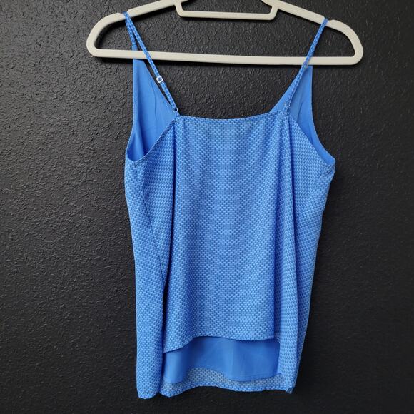 Banana Republic Textured Camisole NWT XS Blue Minimalist chic quiet luxury - Picture 4 of 4